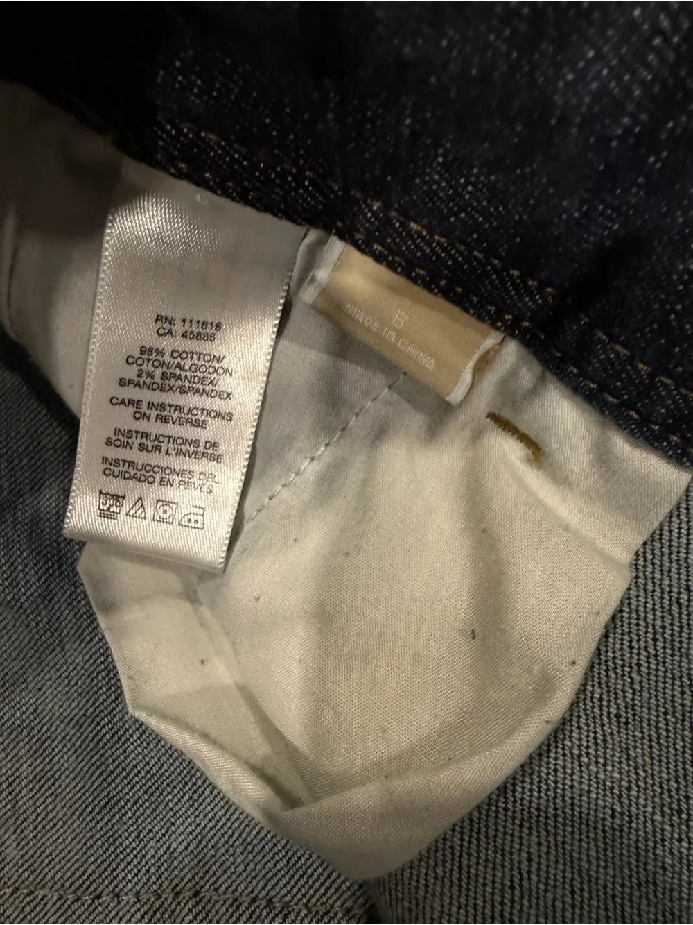 Michael Kors Mid-Rise Straight Leg Dark Blue Jeans